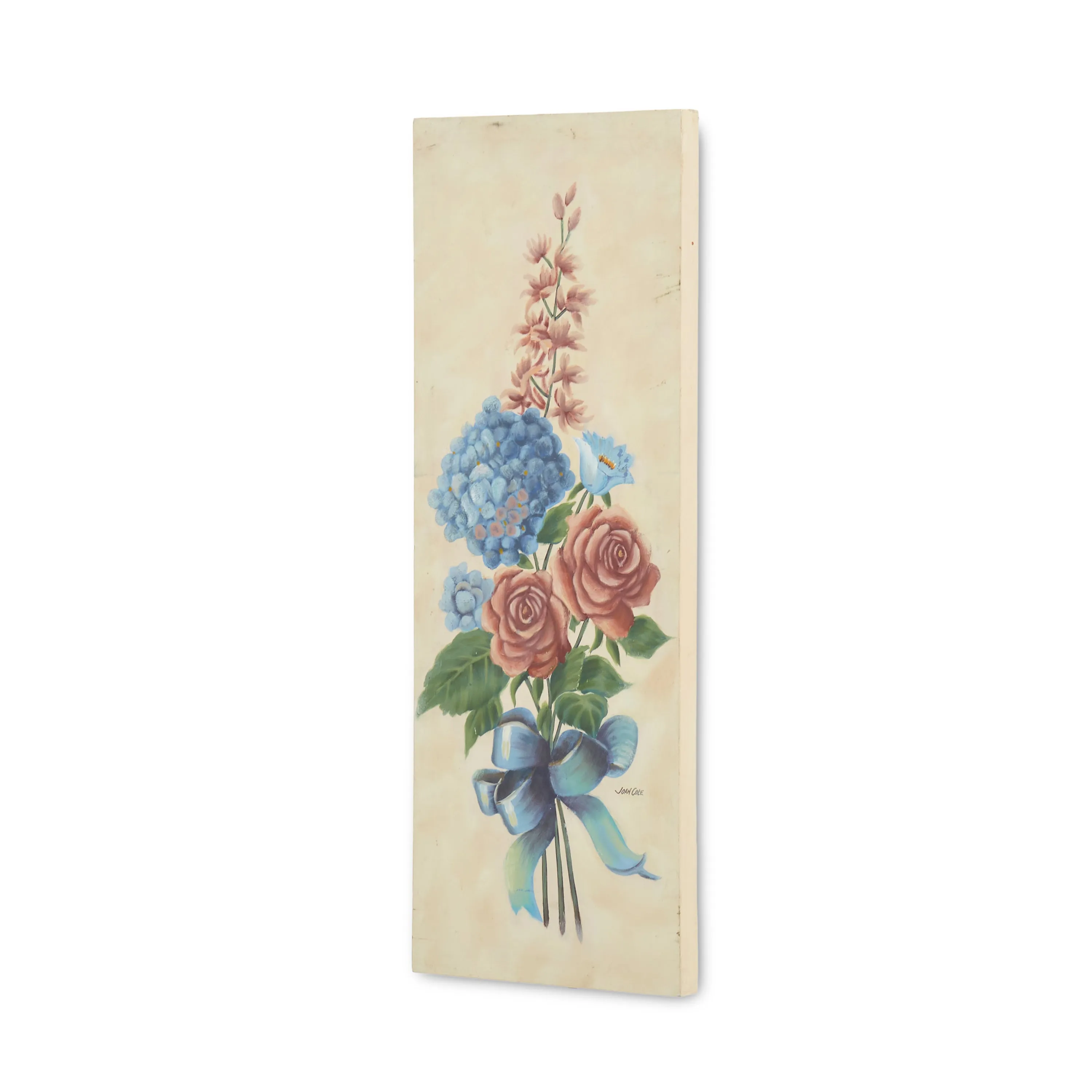0.098 Bouquet of Flowers With Blue Ribbon A (A D)