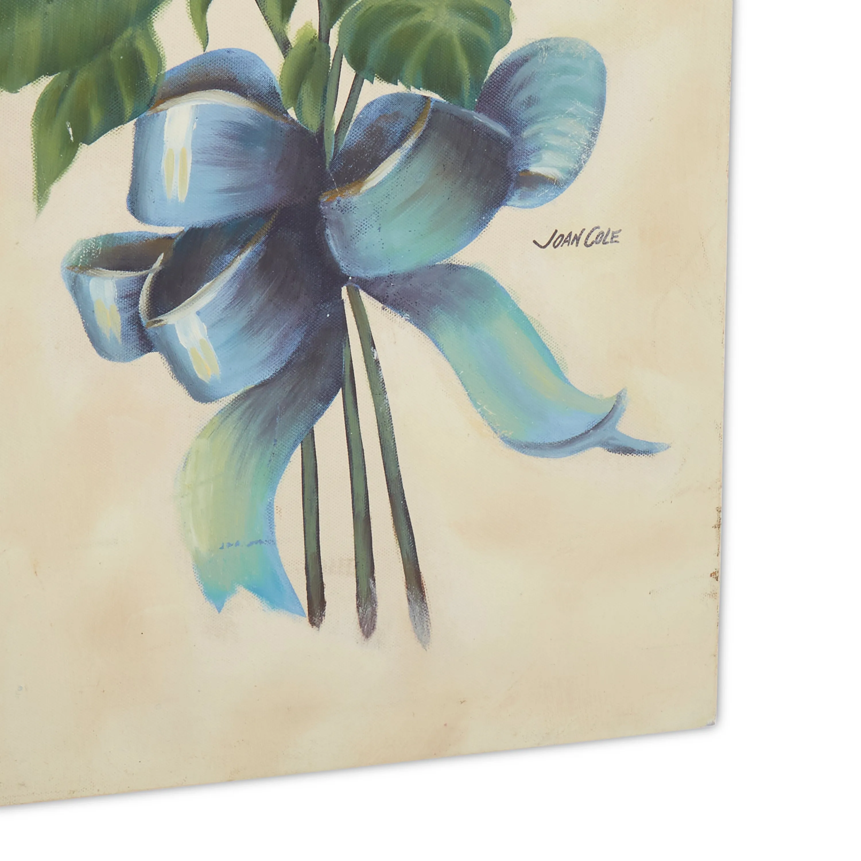 0.098 Bouquet of Flowers With Blue Ribbon A (A D)