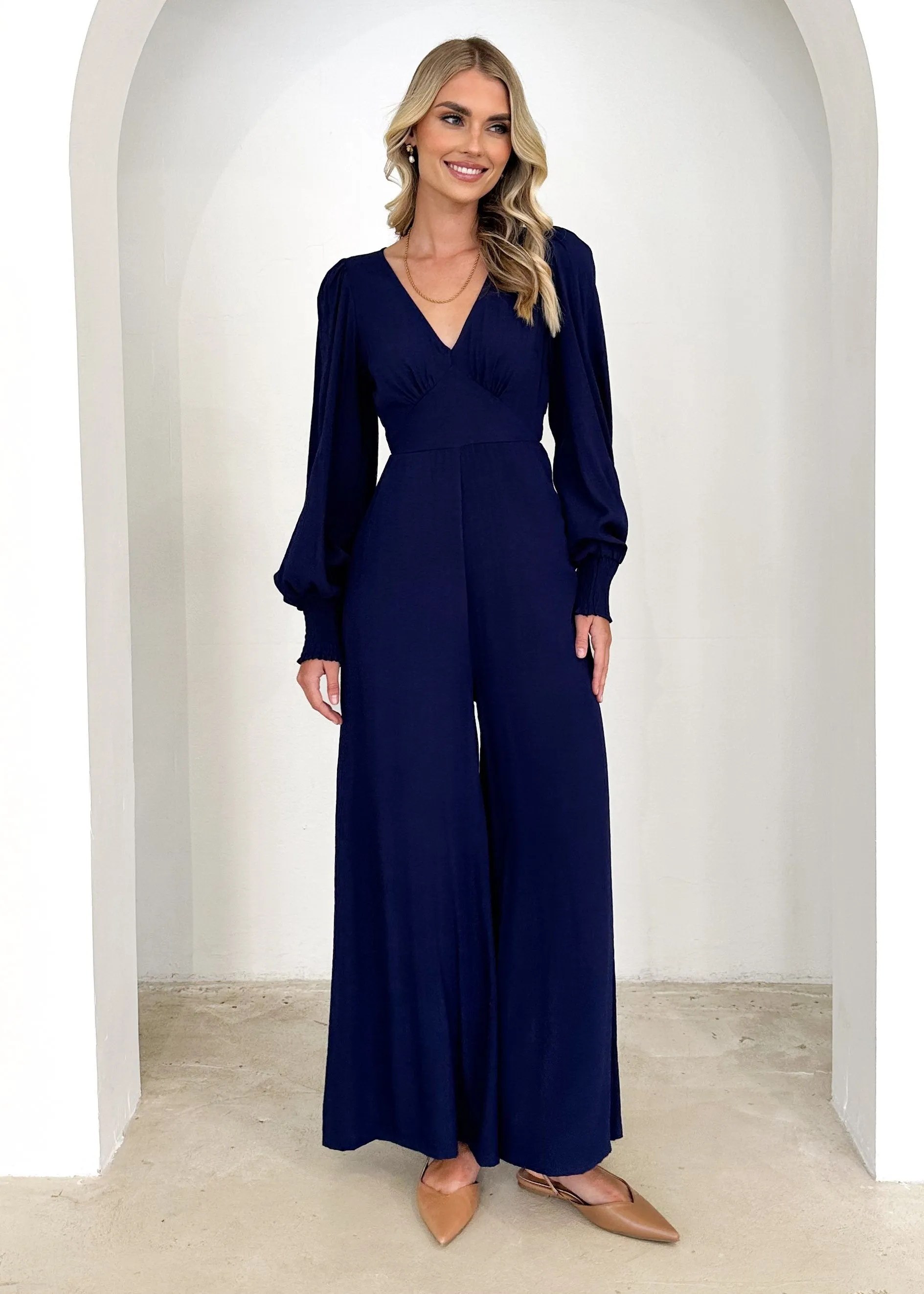 Acornna Pantsuit - Navy