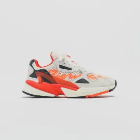 adidas Consortium x Fiorucci WMNS Falcon - Off White / Red / Neon Solar Orange