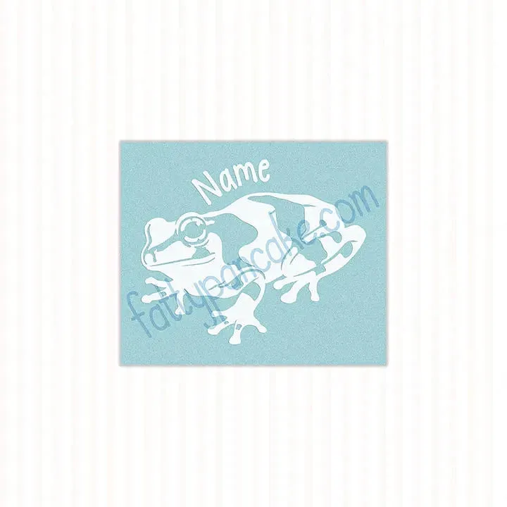 Amazon Milk Frog, Waterproof Vinyl Decal, Cute Amphibian Gift