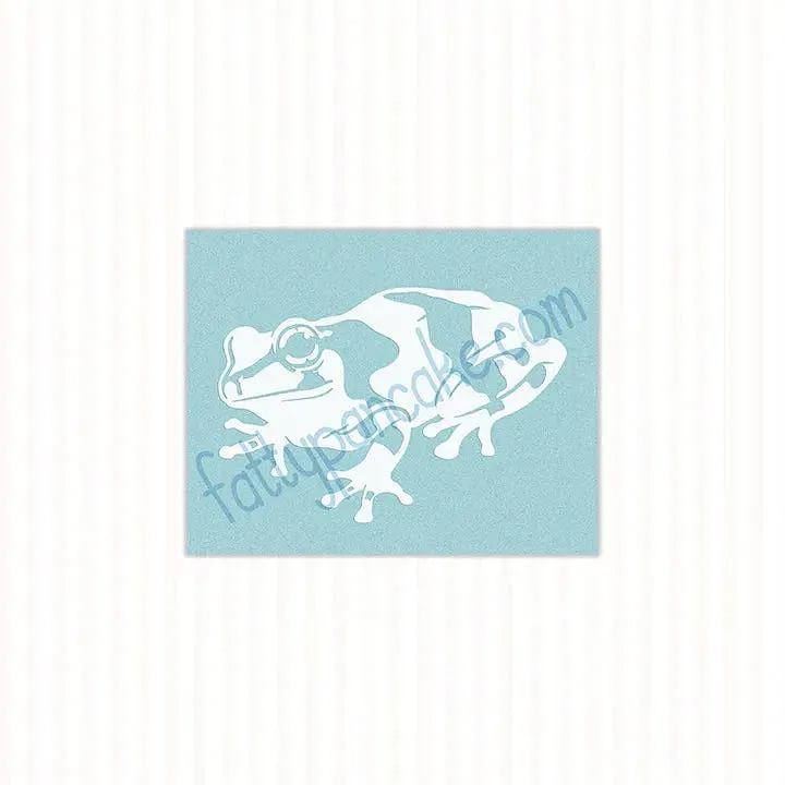 Amazon Milk Frog, Waterproof Vinyl Decal, Cute Amphibian Gift