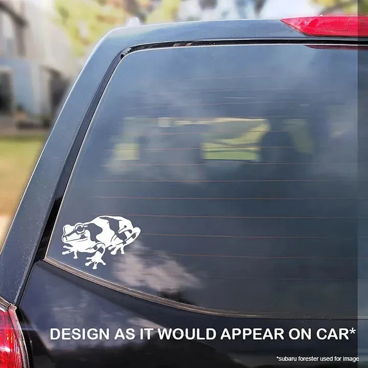 Amazon Milk Frog, Waterproof Vinyl Decal, Cute Amphibian Gift