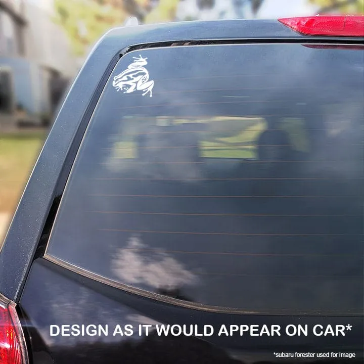Amazonian Poison Dart Frog Decal, Waterproof Vinyl Decal, Cute Amphibian Gift
