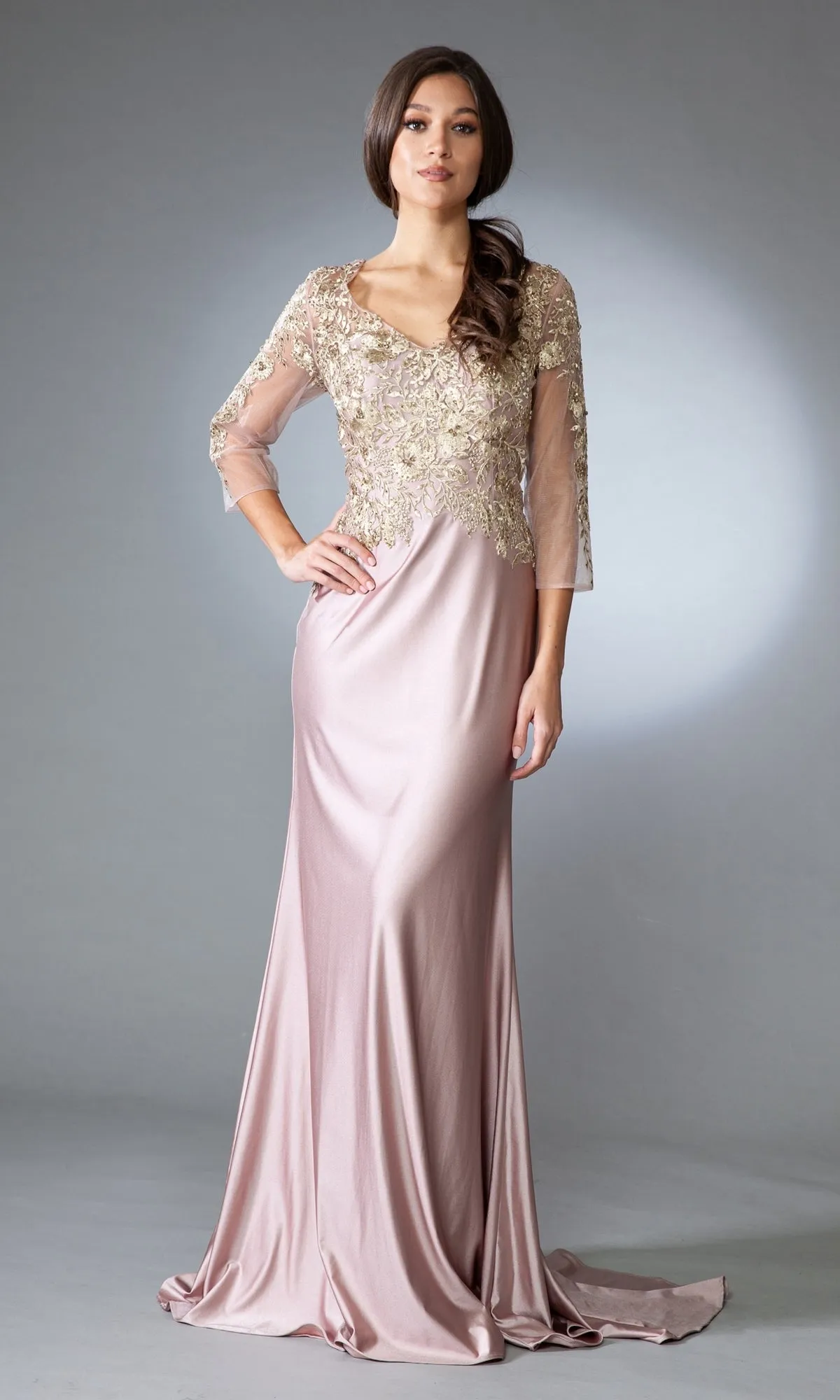 Amelia Couture Long Formal Dress 7039