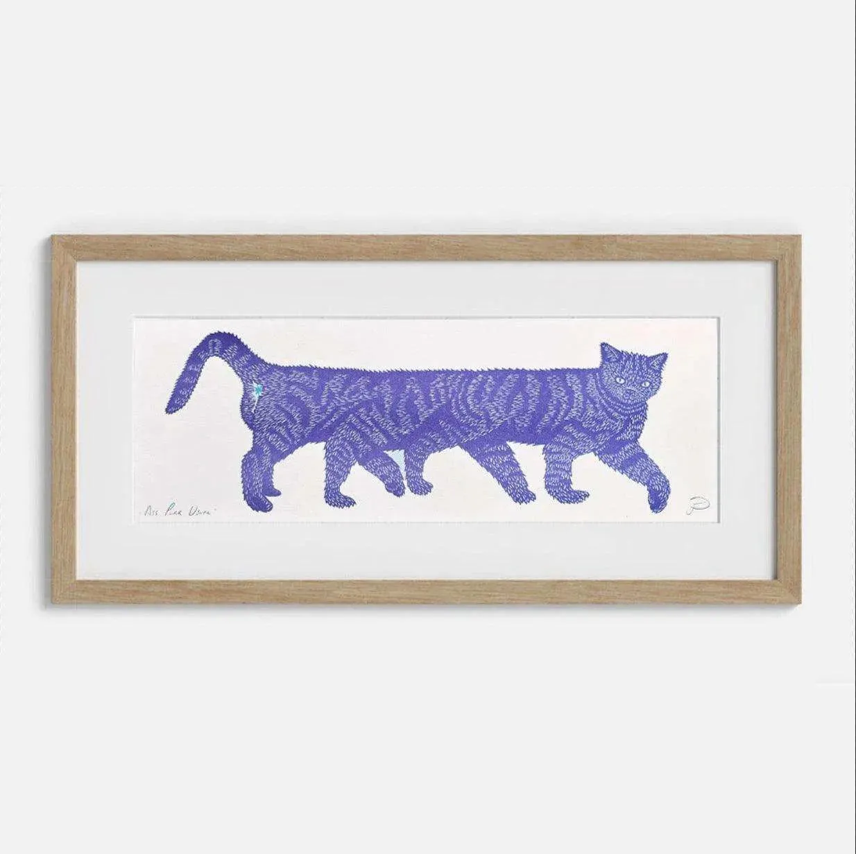 Ass Purr Usual Riso: Artistic Cat Print