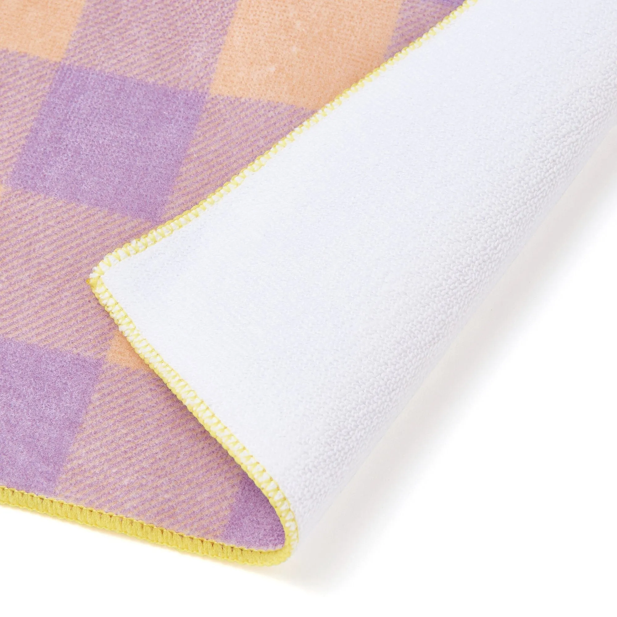 Ballot Antibacterial Deodorant Handkerchief Blockcheck Orange X Purple