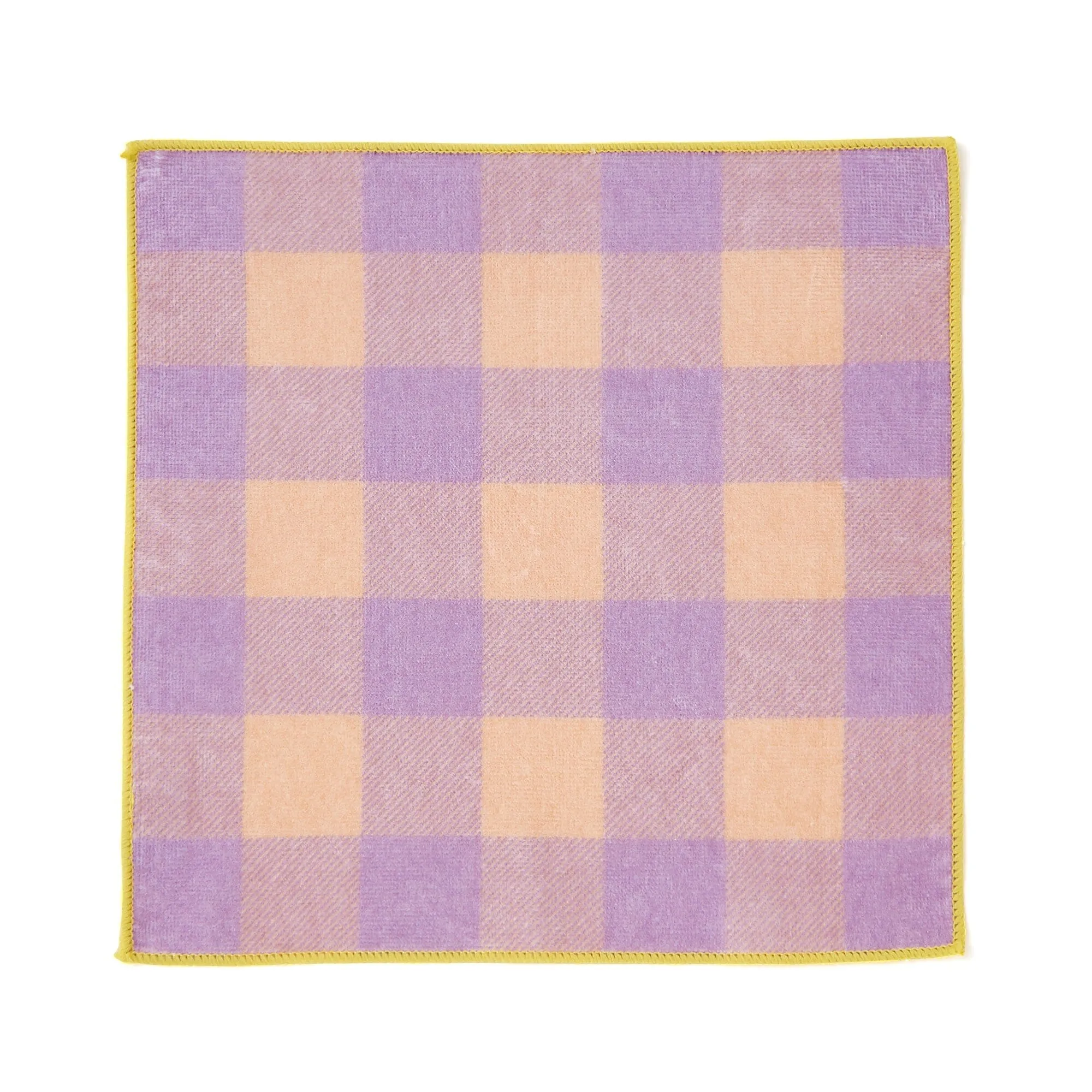 Ballot Antibacterial Deodorant Handkerchief Blockcheck Orange X Purple