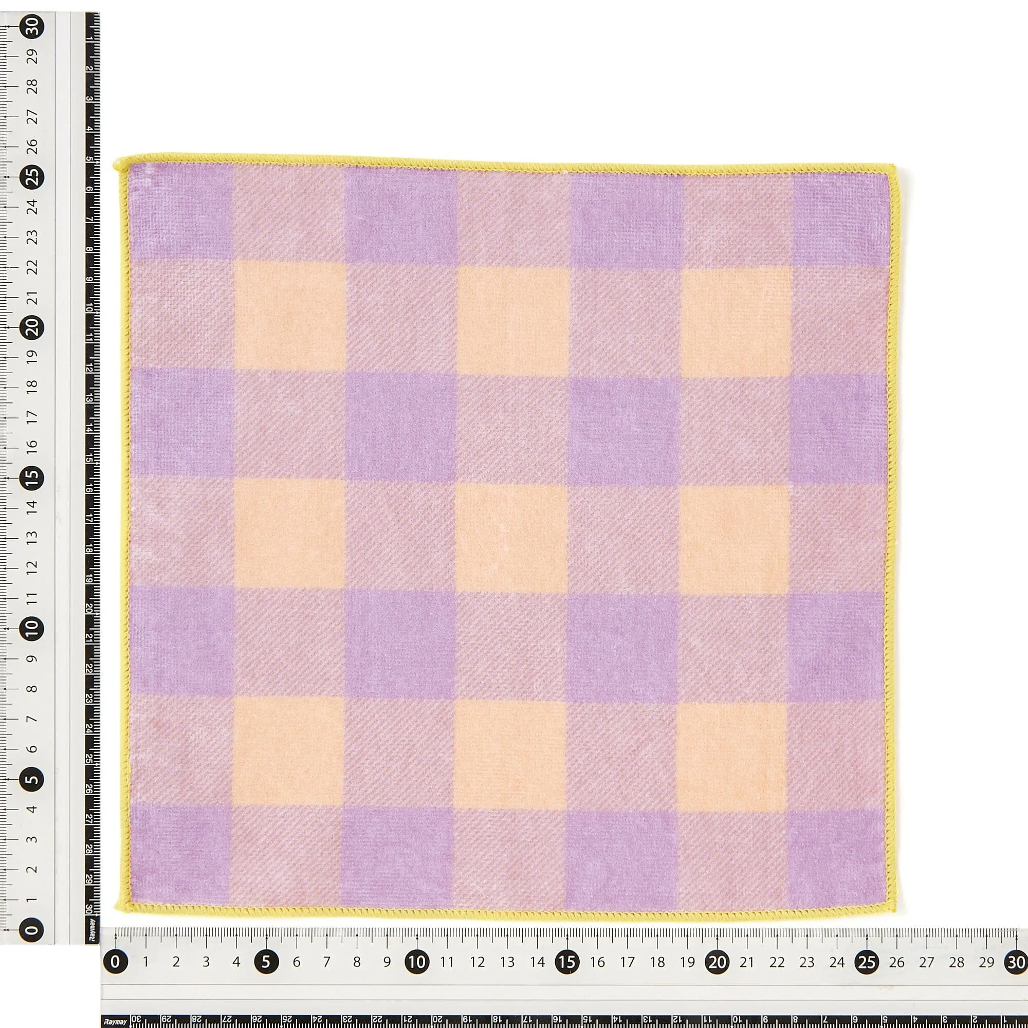 Ballot Antibacterial Deodorant Handkerchief Blockcheck Orange X Purple