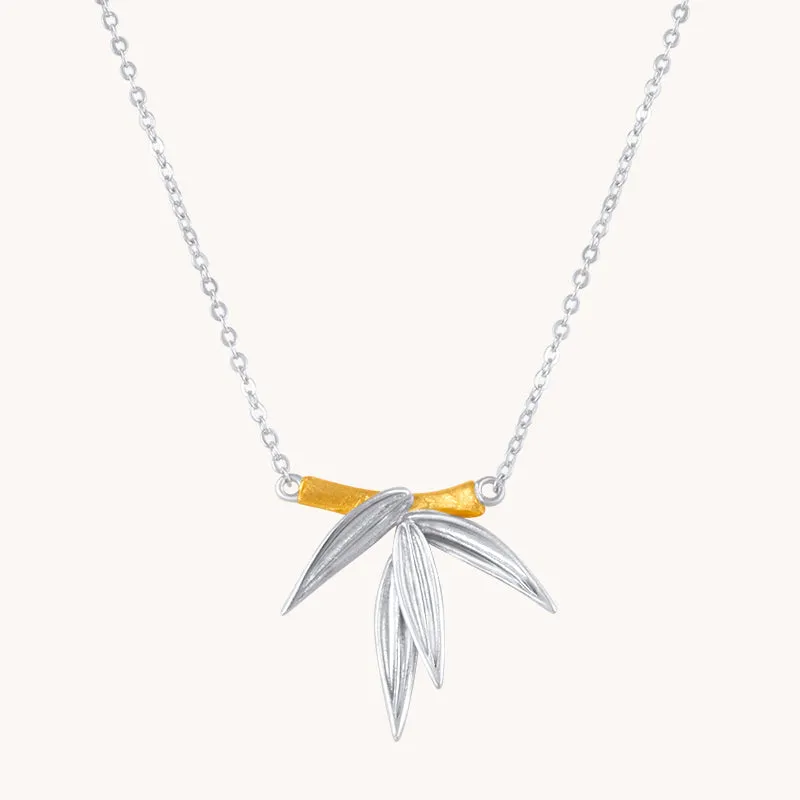 Bamboo Silver Necklace