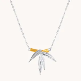 Bamboo Silver Necklace