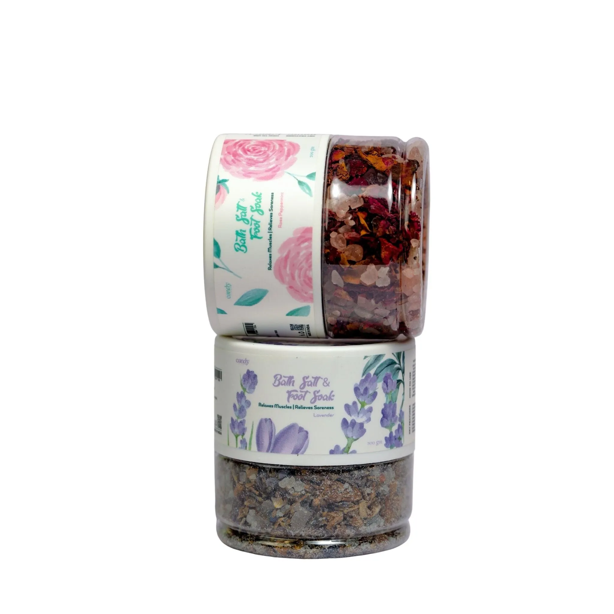 Bath Salt and Foot Soak - Rose Peppermint (200 gm)