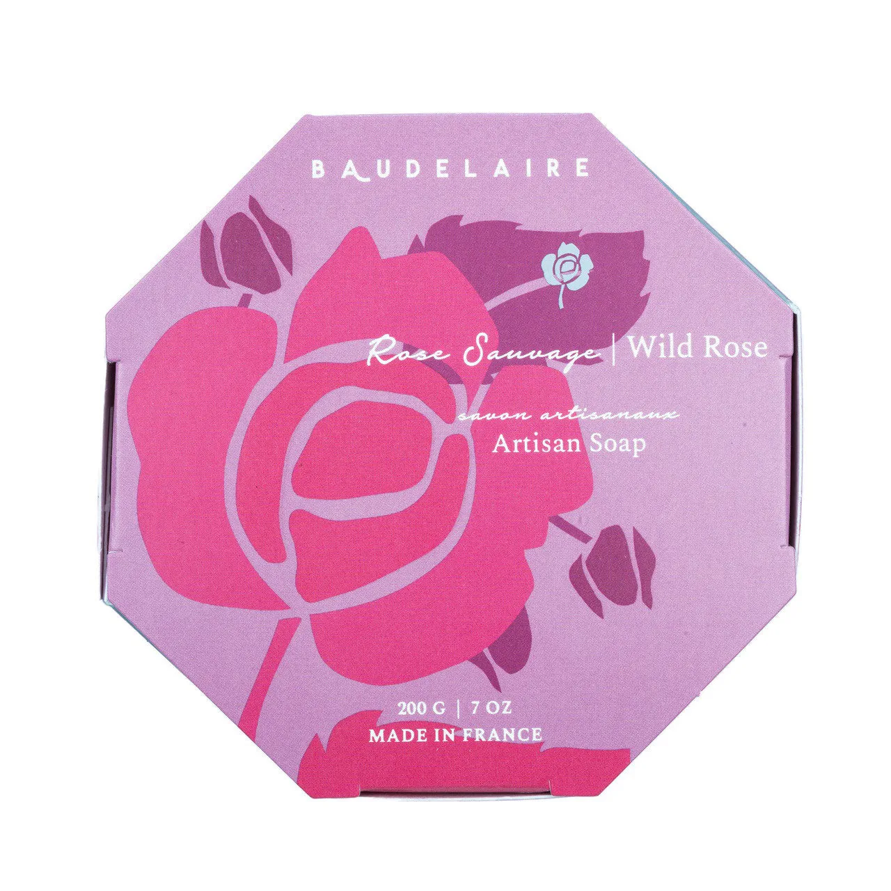 BAUDELAIRE - WILD ROSE 7OZ BOXED BATH BAR