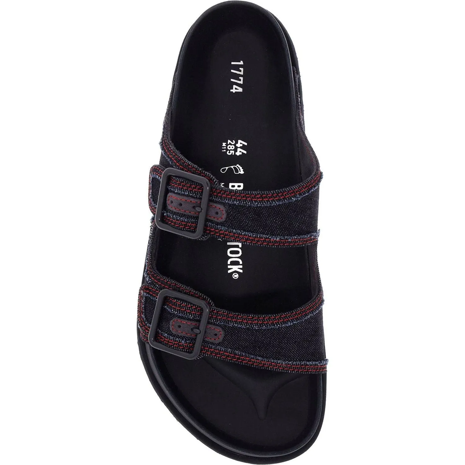Birkenstock 1774 arizona denim slide sand
