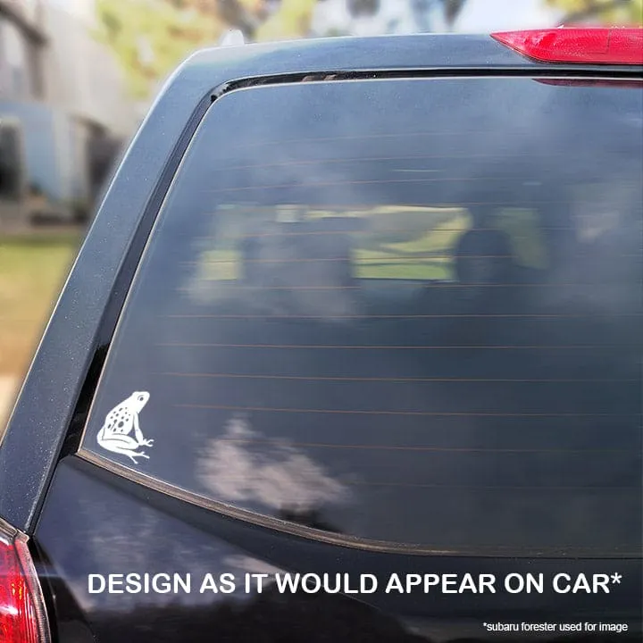 Blue Poison Dart Frog Decal, Waterproof Vinyl Decal, Cute Amphibian Gift
