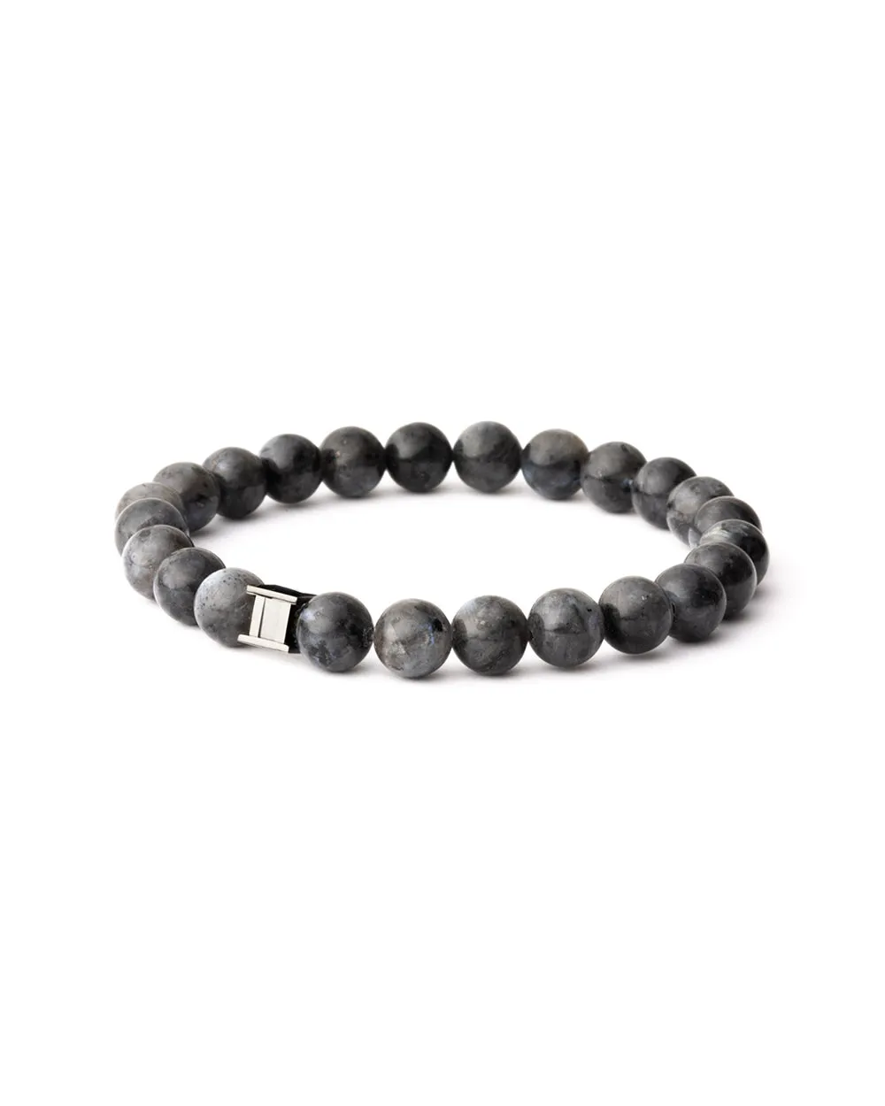 Bracelet with 8mm Larvikite stone
