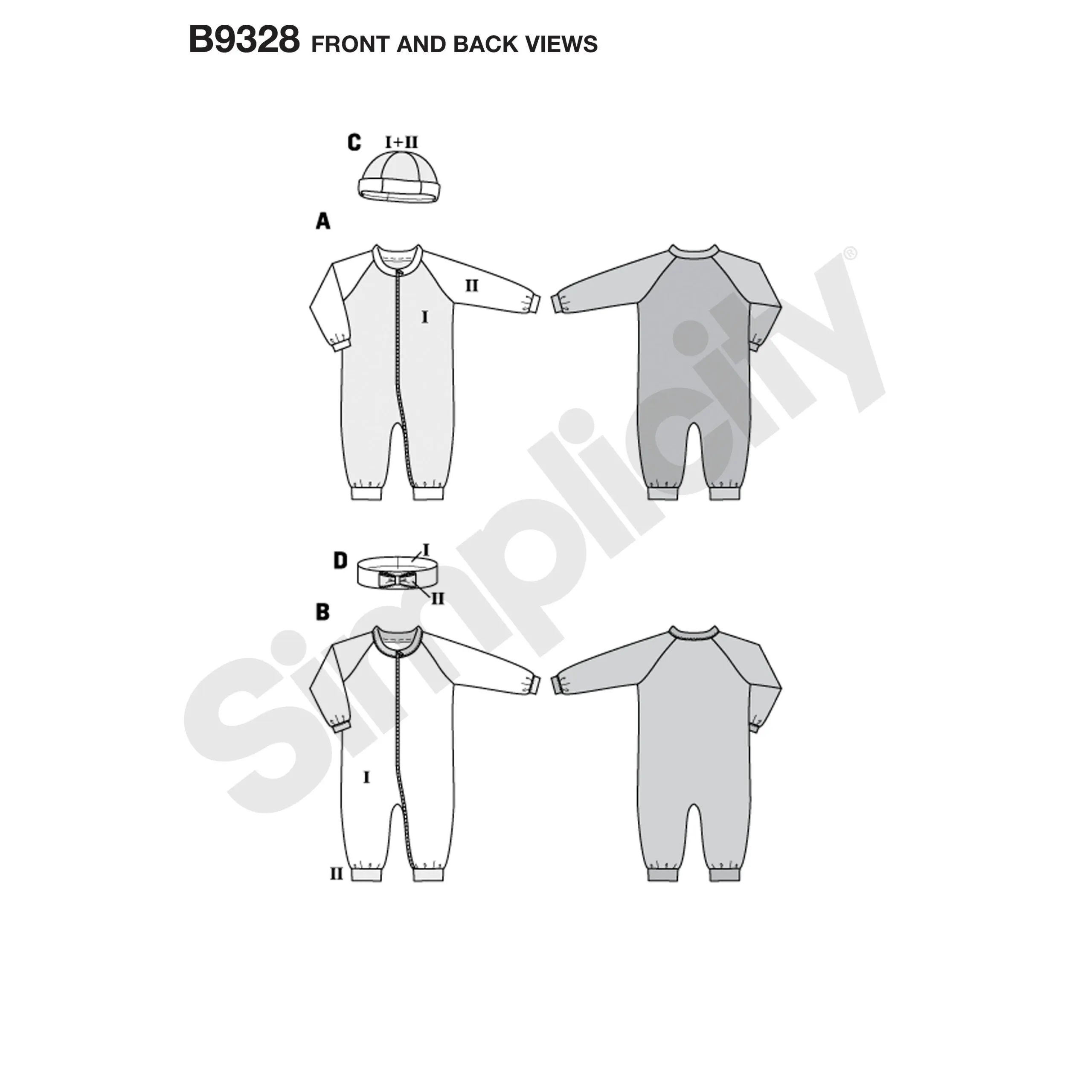 Burda Babies Romper/Jumpsuit 9328