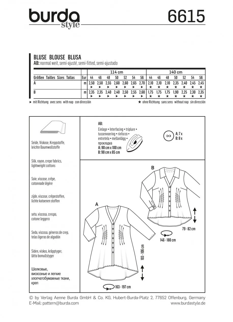 Burda Blouse 6615