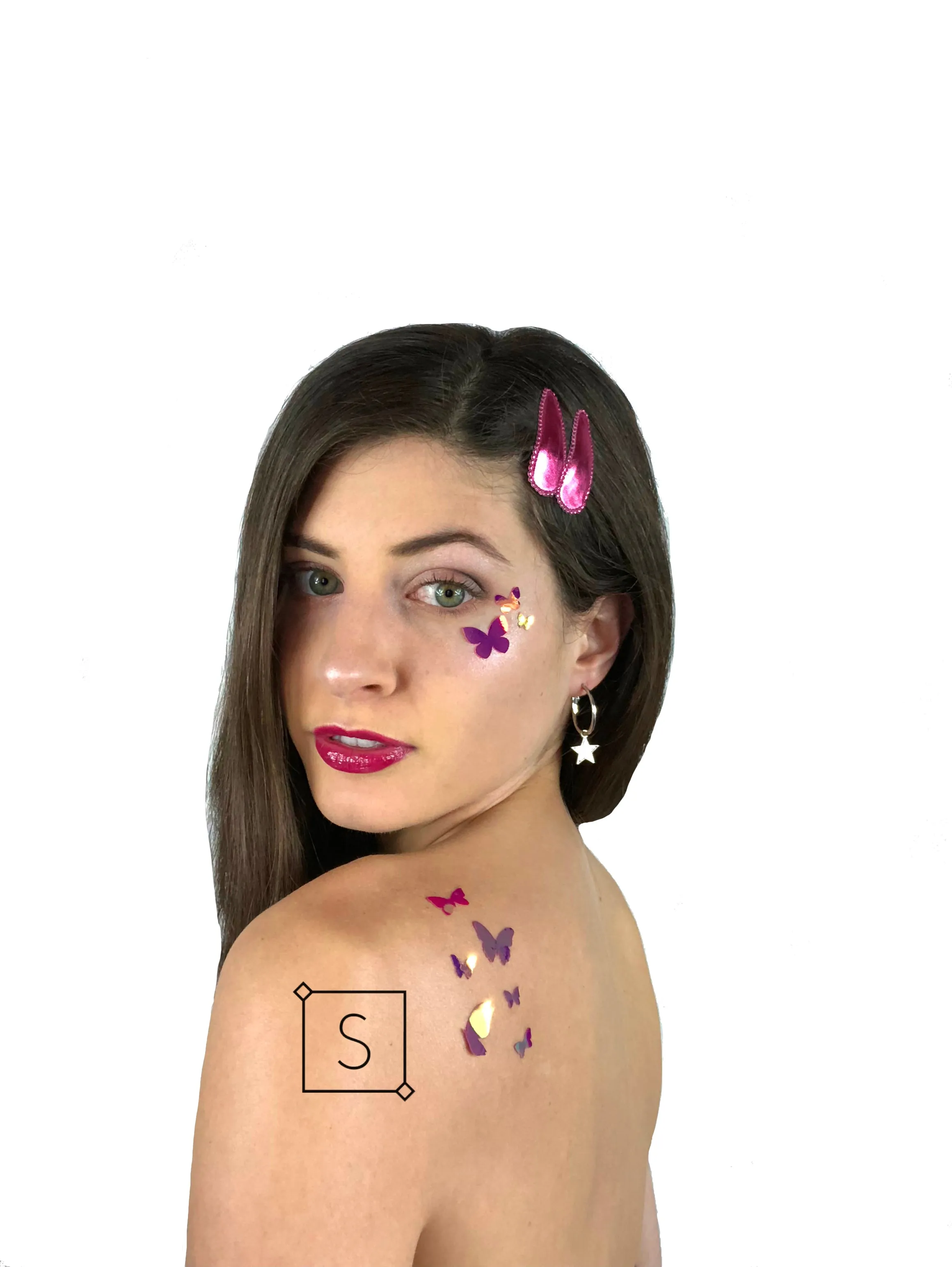 Butterfly Body & Face Stickers