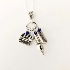 Charm necklace/ creative writer