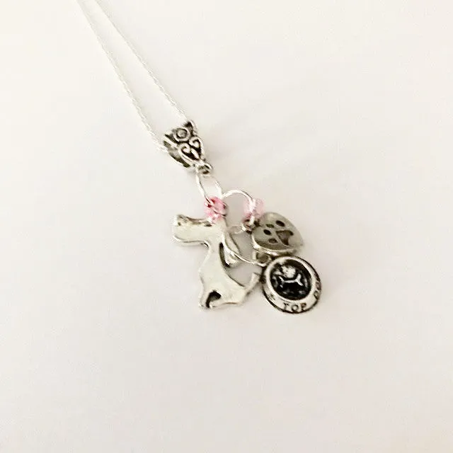 Charm necklace/Love my dog!