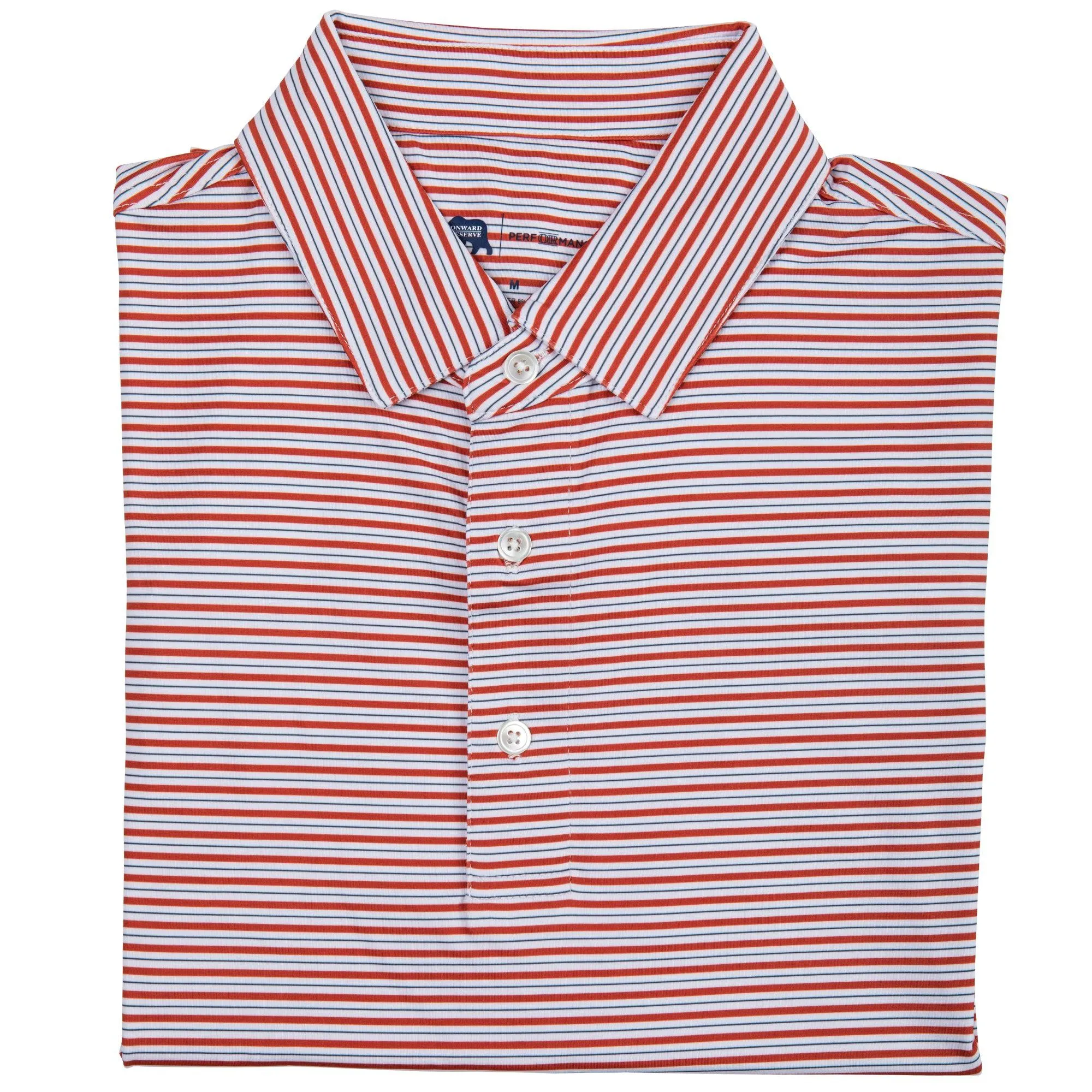 Condor Stripe Performance Polo - Autumn Glaze
