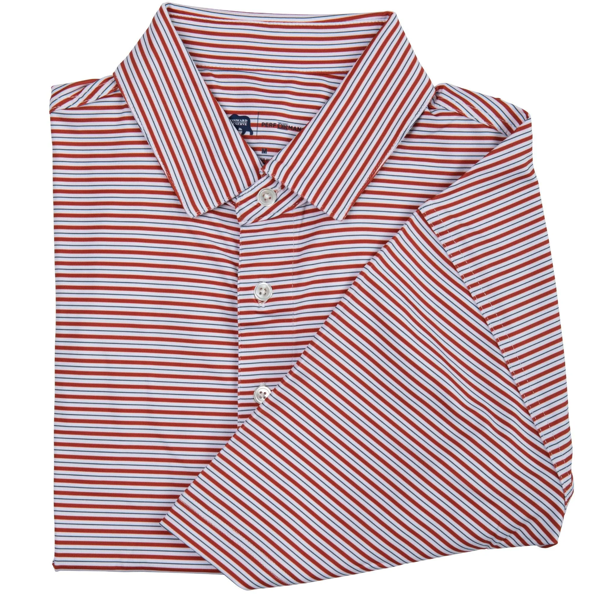Condor Stripe Performance Polo - Autumn Glaze