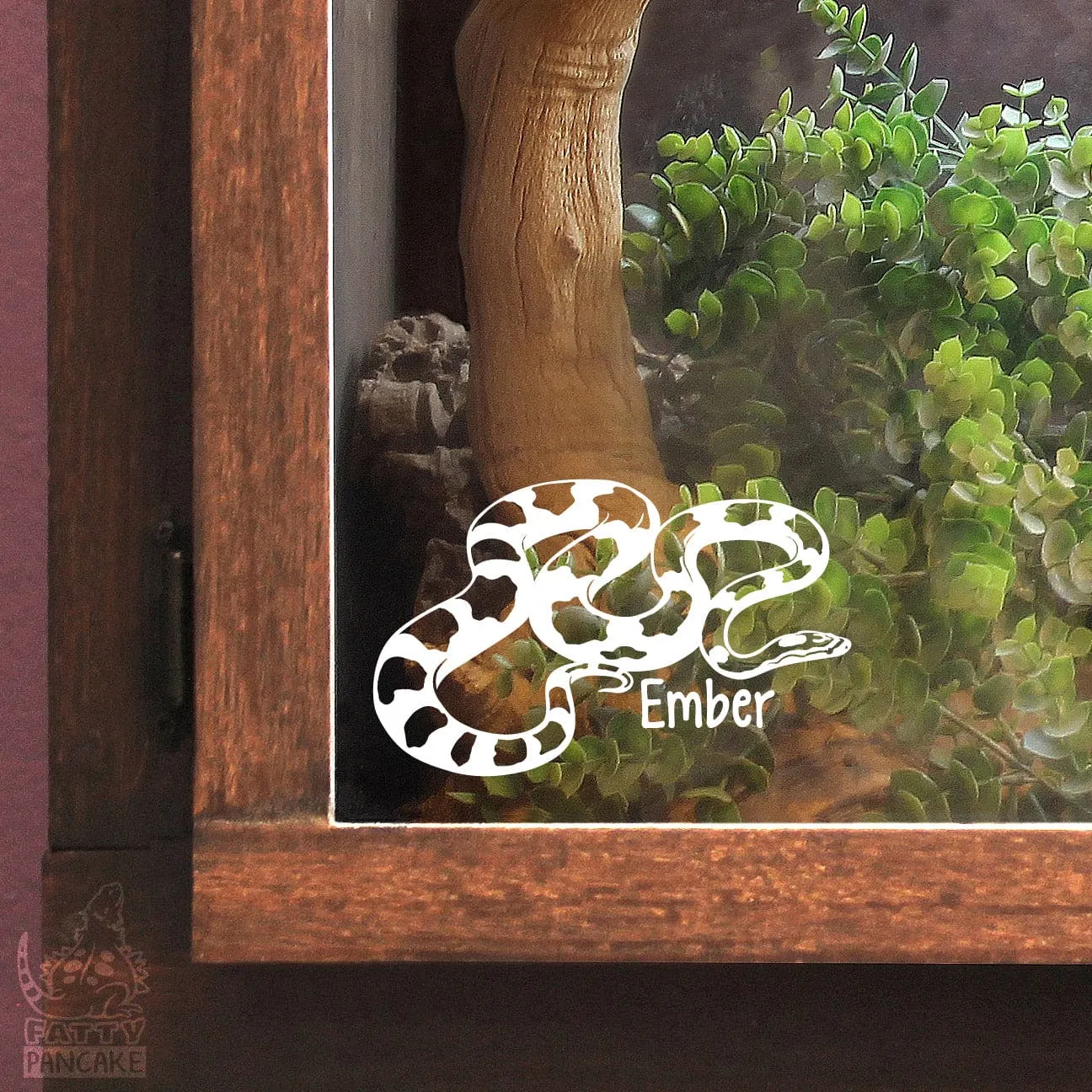 Corn Snake Decal, Waterproof Vinyl Decal, Cute Snake Reptile Gift