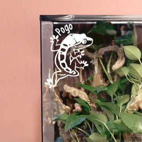 Crested Gecko Frog Butt Decal, Waterproof Vinyl Decal, Cute Reptile Gift