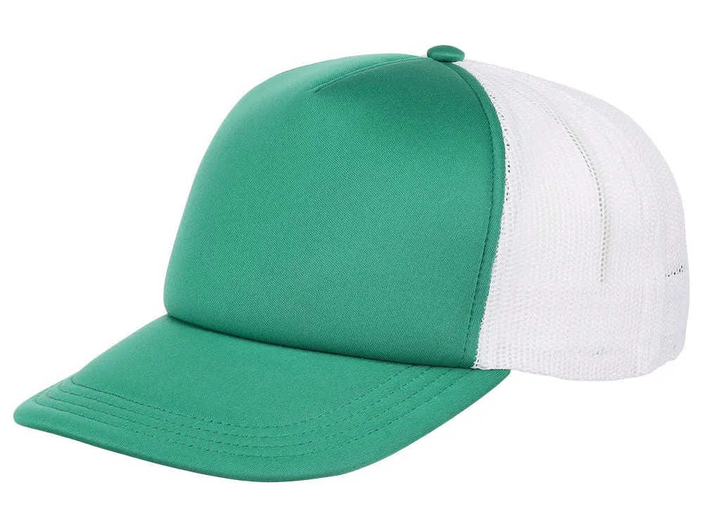Crowns By Lids Screen Foam Trucker Cap - White/Green