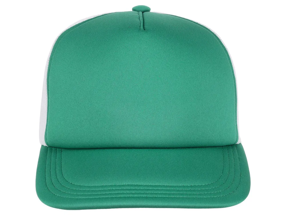 Crowns By Lids Screen Foam Trucker Cap - White/Green