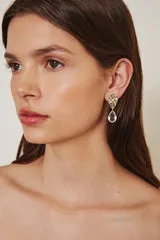 Crystal and Silver Masquerade Earrings