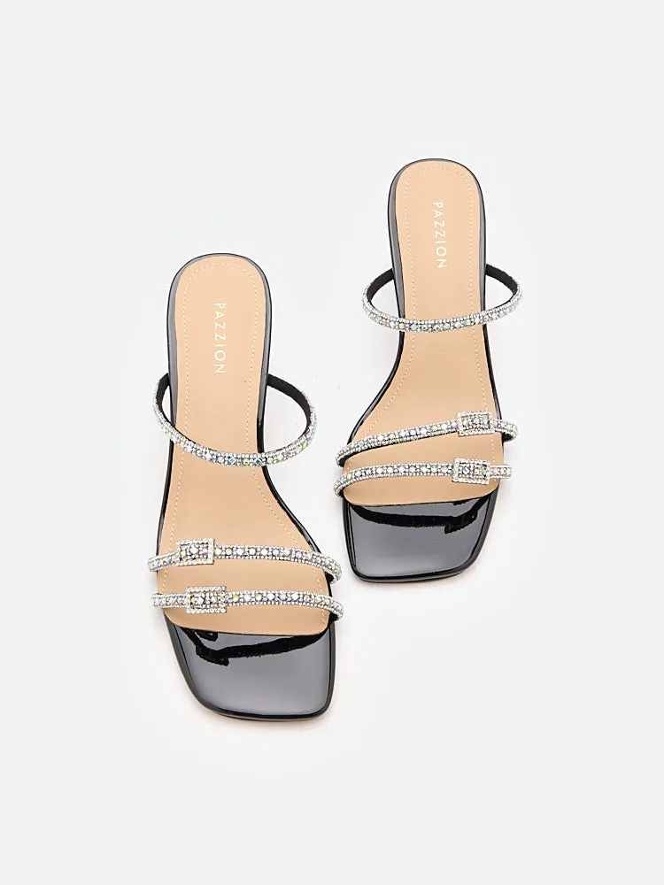 Daira Embellished Buckle Strappy Heels