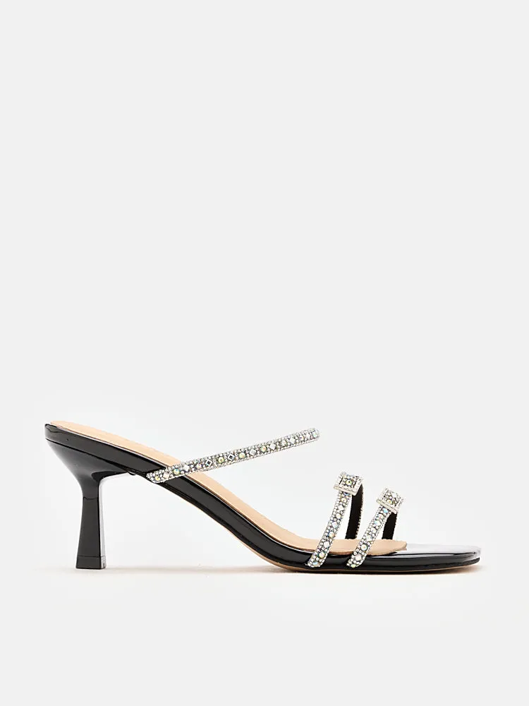Daira Embellished Buckle Strappy Heels