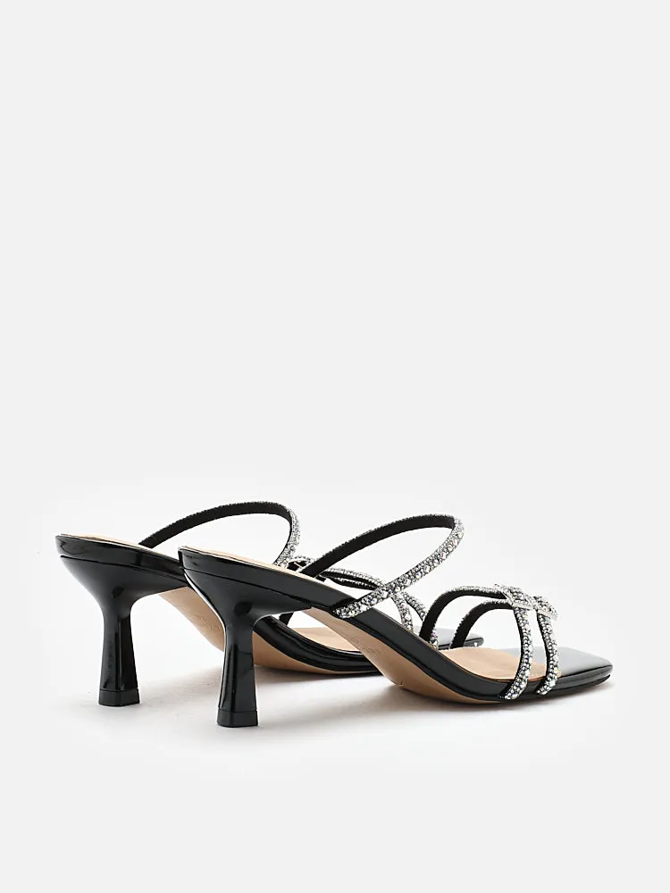 Daira Embellished Buckle Strappy Heels