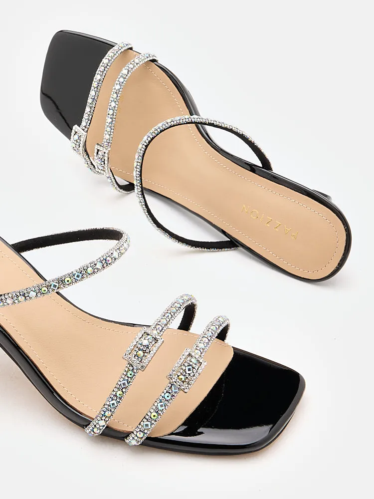 Daira Embellished Buckle Strappy Heels