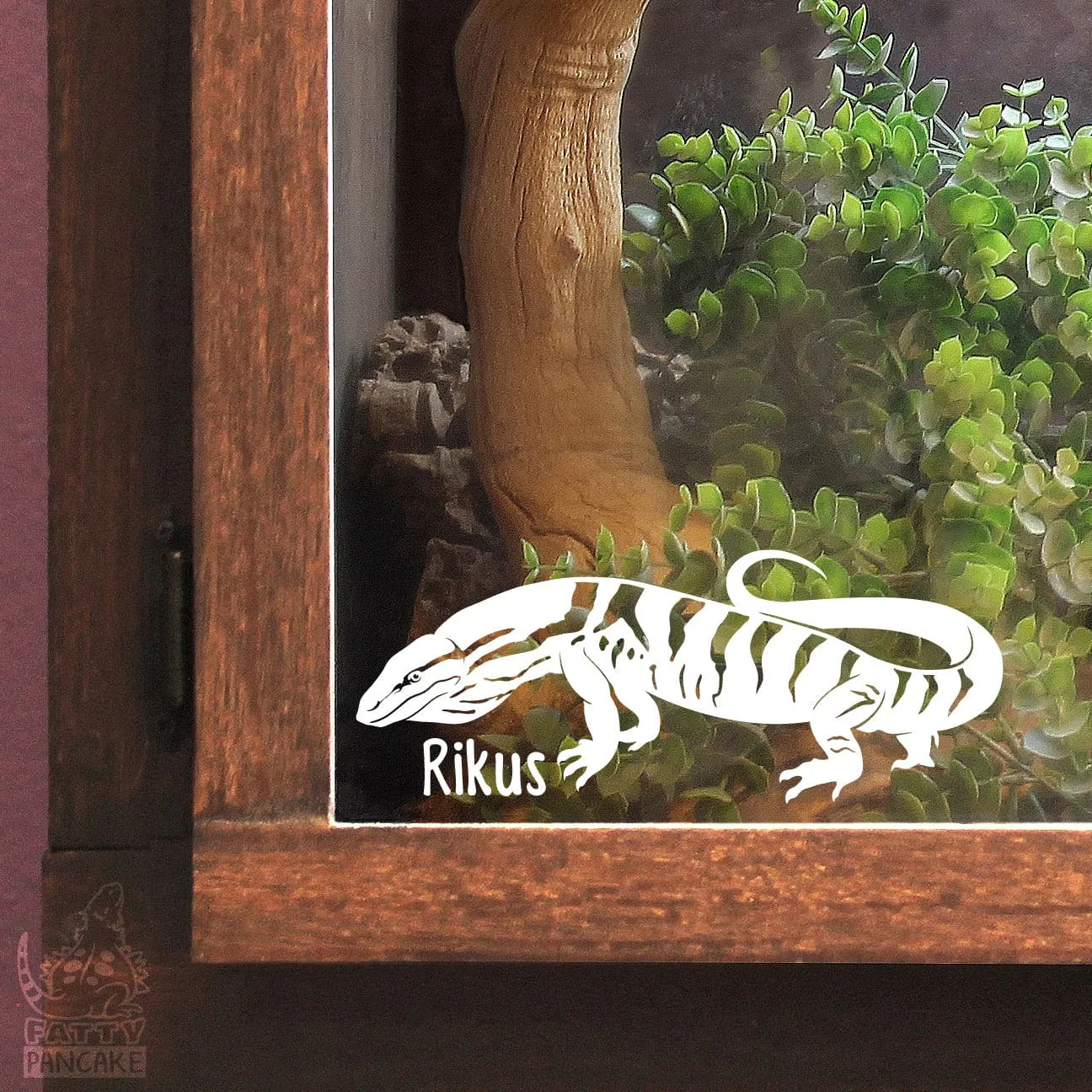 Desert Monitor Decal, Waterproof Vinyl Decal, Cute Reptile Gift