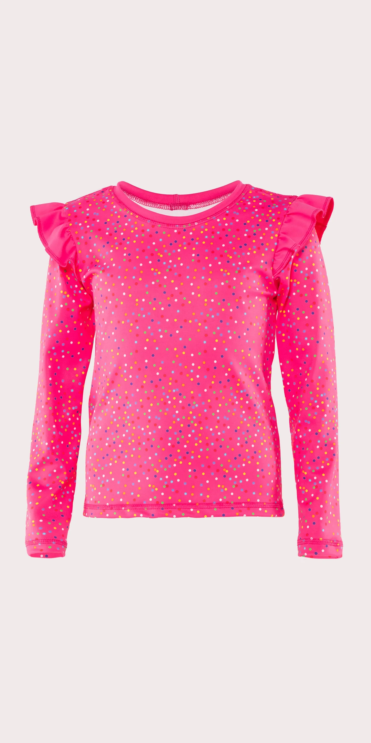 Donut Sprinkle - Kids Ruffle Long Sleeve Top