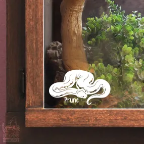 Elephant Trunk Snake Decal, Waterproof Vinyl Decal, Cute Snake Reptile Gift