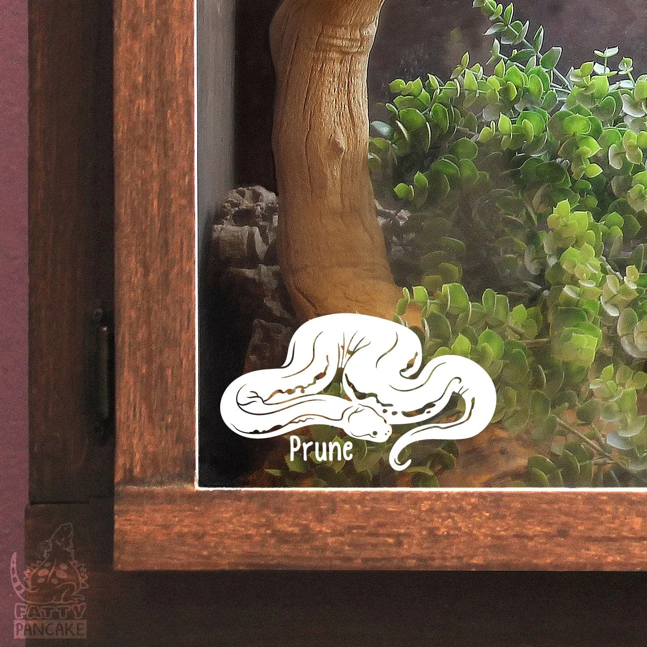 Elephant Trunk Snake Decal, Waterproof Vinyl Decal, Cute Snake Reptile Gift