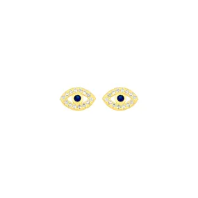 EVIL EYE STUDS GOLD