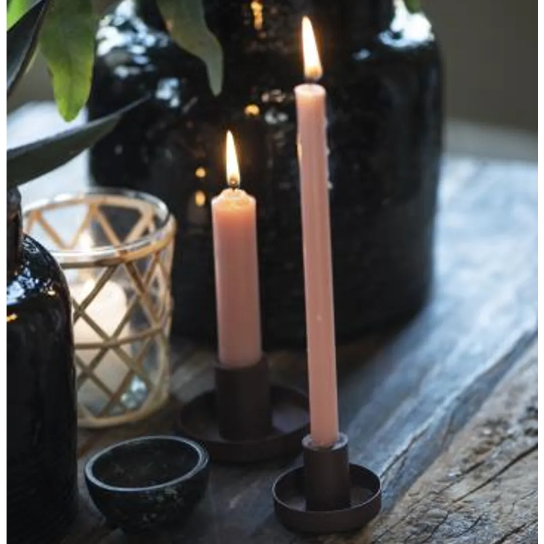 Faded Rose Taper Candle 20cm