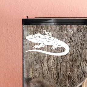 False Chameleon Decal, Waterproof Vinyl Decal, Cute Reptile Gift