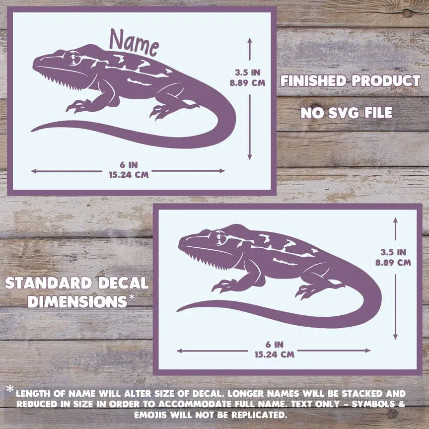 False Chameleon Decal, Waterproof Vinyl Decal, Cute Reptile Gift