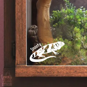 Fiji Banded Iguana Decal, Waterproof Vinyl Decal, Cute Reptile Gift