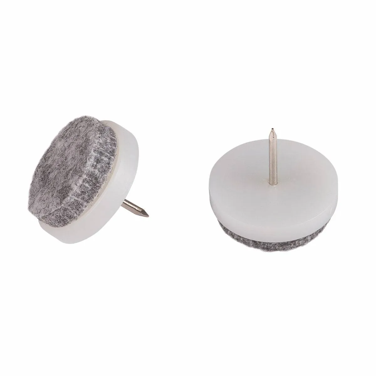 Fix-O-Moll Felt Gliders with Pin Grey Dia 24 mm