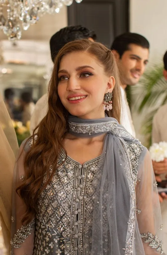 Front Open Shirt Paired with a Dupatta and Azar Pants