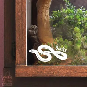 Glass Lizard Decal, Waterproof Vinyl Decal, Cute Reptile Gift
