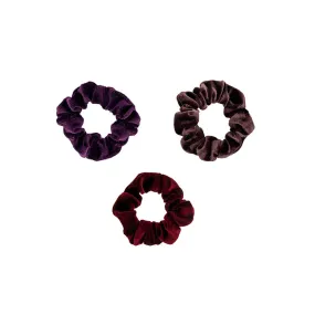 Grapetini Velvet Scrunchies 3-Pack