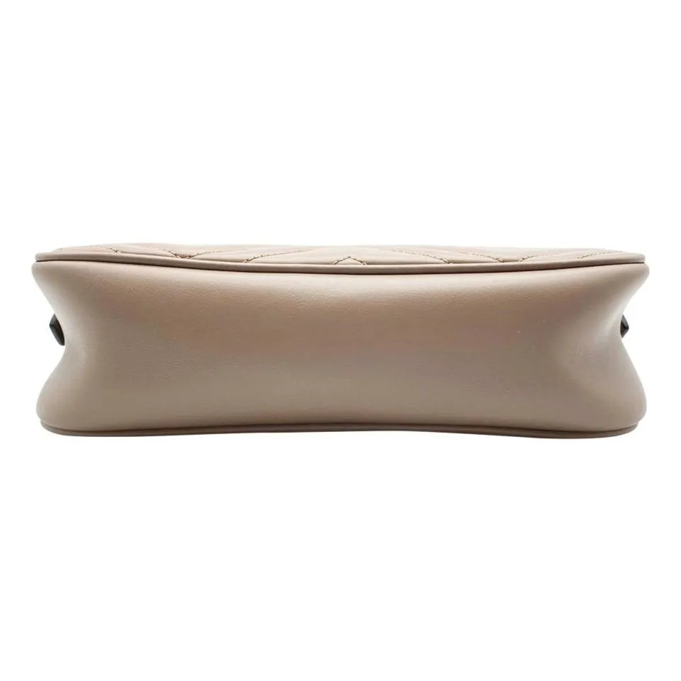 Gucci Camera Marmont New Gg Small Matelasse Rose Leather Cross Body Bag